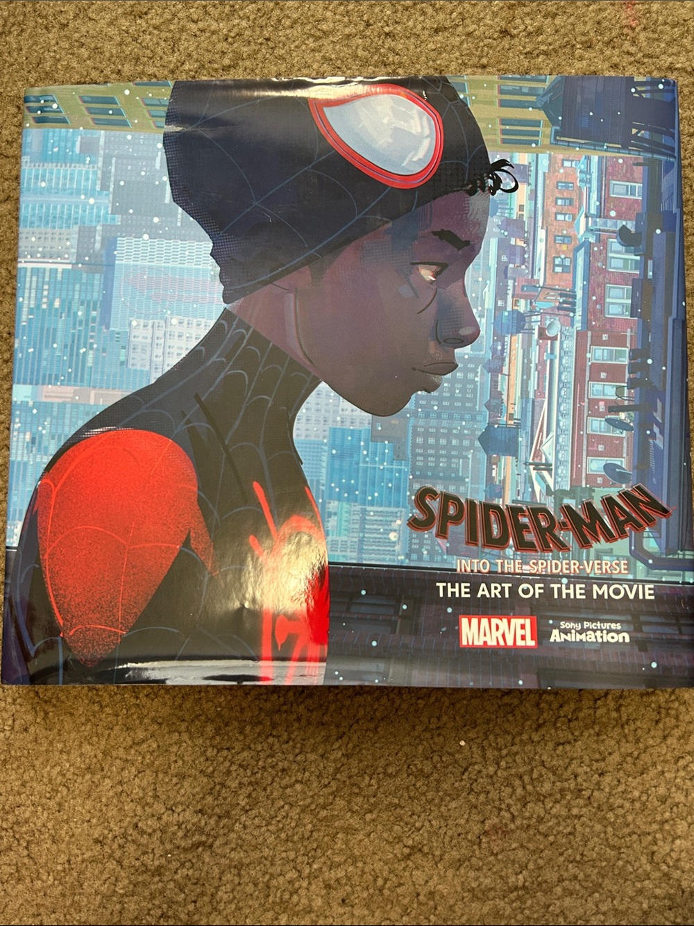 Marvel Spider-Man Art Book Cover — Black & Red Illustration